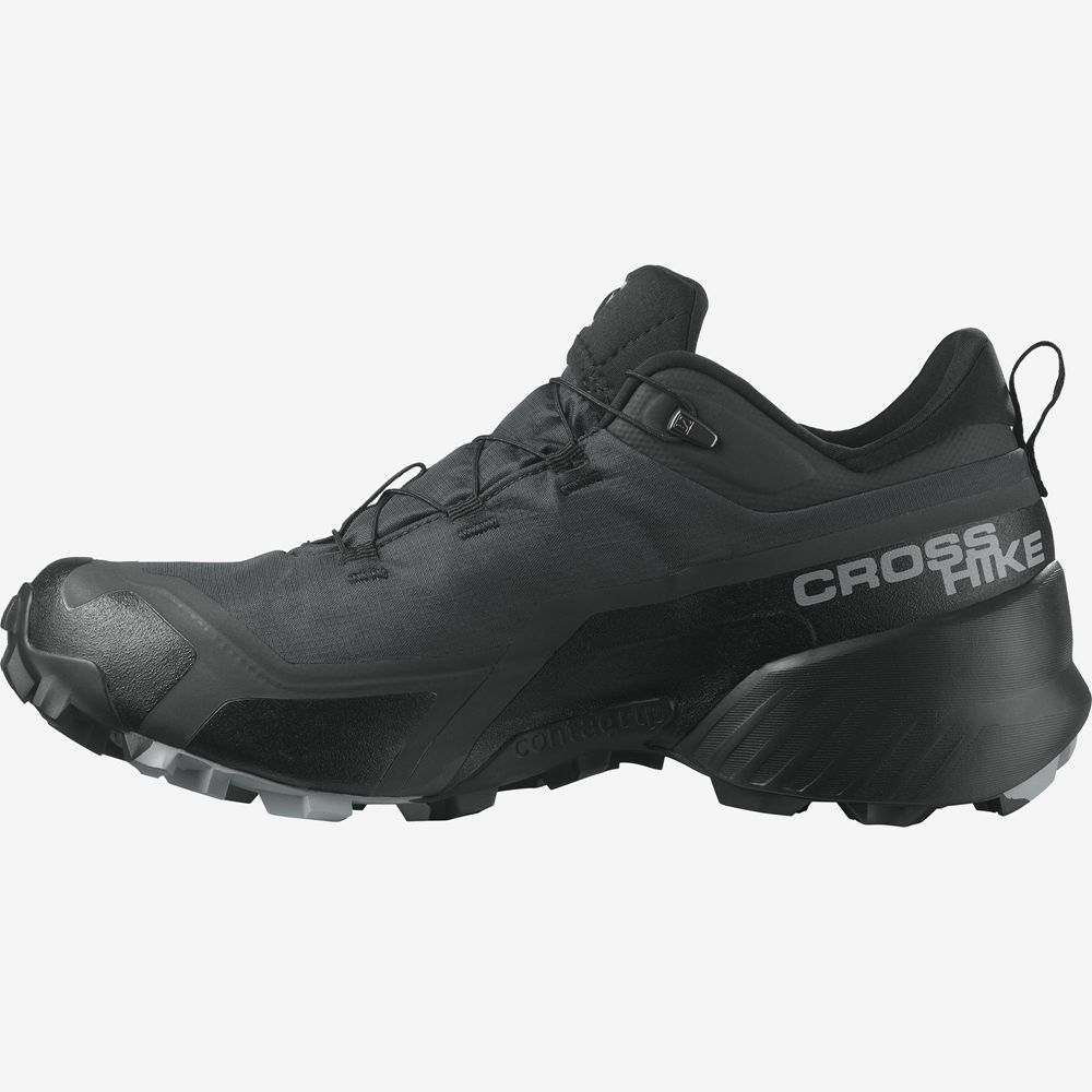 Chaussures De Randonnée Salomon Homme Noir - Salomon CROSS HIKE GORE-TEX - France (2504-GJLWK)